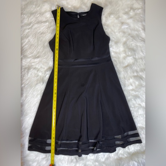 White House Black Market Black Midi Dress CB261 - Picture 3 of 6